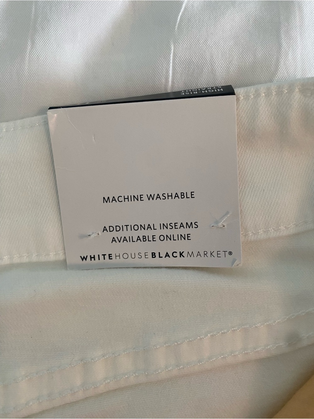 White House Black Market Women's White Straight-Leg Pants - Picture 5 of 15